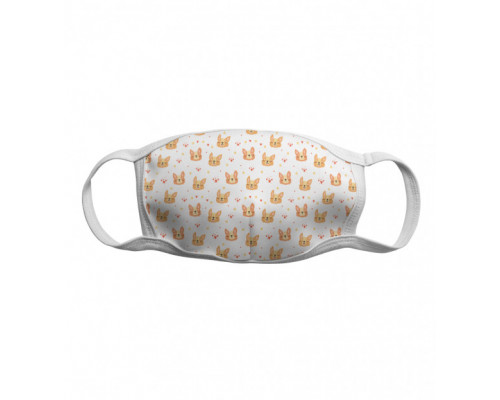 Многоразовая тканевая защитная маска Собачки